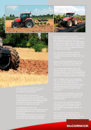 Tracteurs 4WD McCormick MC 110