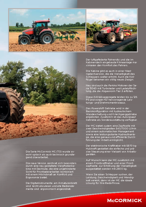 Tracteurs 4WD McCormick MC 130