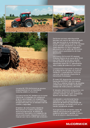 Tracteurs 4WD McCormick MC 130