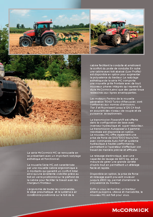 Tracteurs 4WD McCormick MC 130