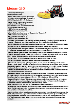 Tracteurs 4WD Reform Werke Metrac G 6 X