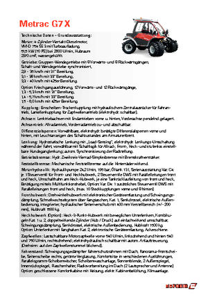 Tracteurs 4WD Reform Werke Metrac G 7 X