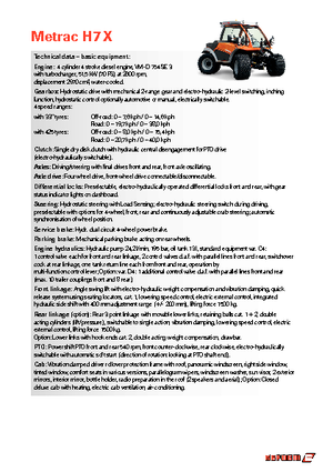 Tracteurs 4WD Reform Werke Metrac H 7 X