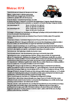 Tracteurs 4WD Reform Werke Metrac H 7 X