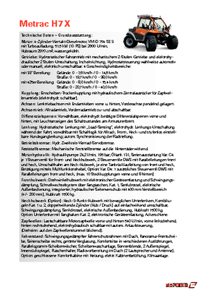 Tracteurs 4WD Reform Werke Metrac H 7 X