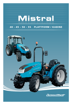 Tracteurs 4WD Landini Mistral 50