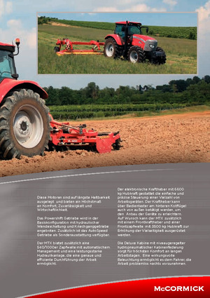 Tracteurs 4WD McCormick MTX 120