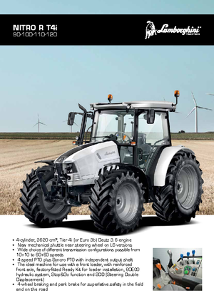 Tracteurs 4WD Lamborghini Nitro R 100 DT GS