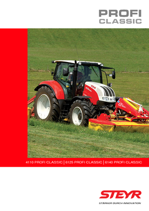 Tracteurs 4WD Steyr 6125 Profi Classic Profi