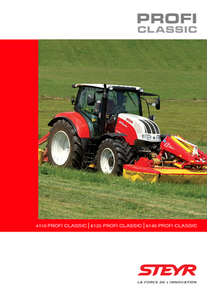 Tracteurs 4WD Steyr 6125 Profi Classic Profi