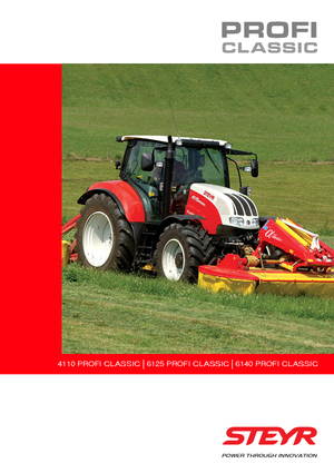 Tracteurs 4WD Steyr 6125 Profi Classic Profi