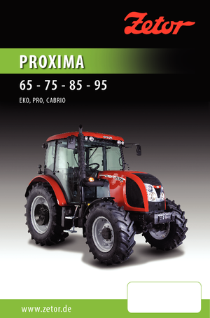 Tracteurs 4WD Zetor Proxima 65 EKO
