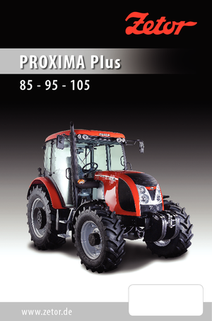 Tracteurs 4WD Zetor Proxima Plus 95
