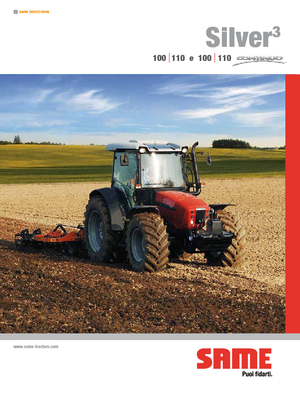 Tracteurs 4WD SAME Silver³ 110 Continuo