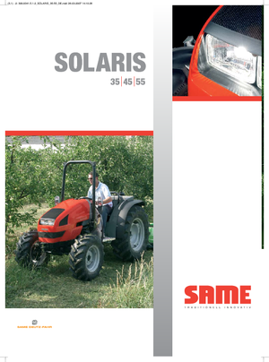 Tracteurs 4WD SAME Solaris 35