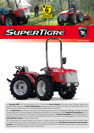 Tracteurs 4WD Carraro Supertigre 5500