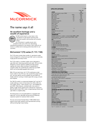 Tracteurs 4WD McCormick T 80 Max RPS