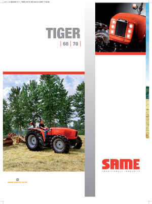 Tracteurs 4WD SAME Tiger 65
