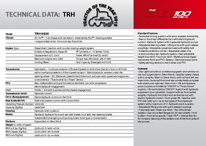 Tracteurs 4WD Carraro TRH 9800