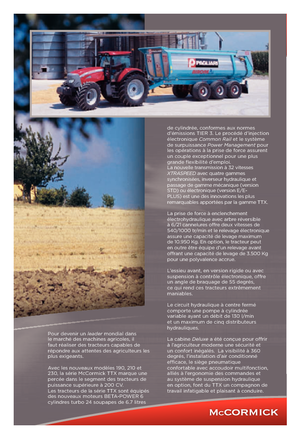 Tracteurs 4WD McCormick TTX 230 E