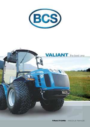 Tracteurs 4WD BCS Valiant 550 RS