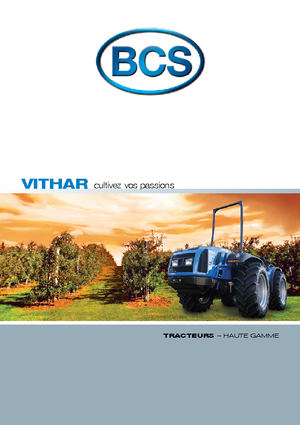 Tracteurs 4WD BCS Vithar 850 RS