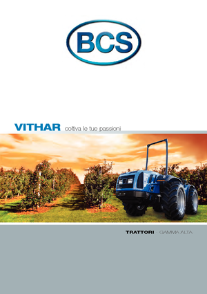 Tracteurs 4WD BCS Vithar 850 RS