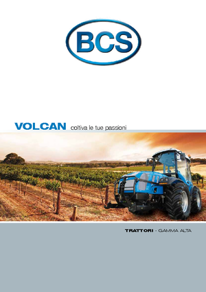Tracteurs 4WD BCS Volcan 750 Ds