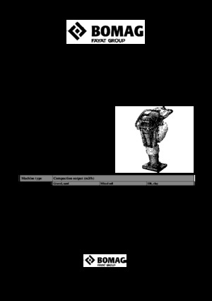 Pilonneuses à essence et diesel Bomag BVT 65