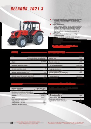 Tracteurs 4WD Belarus 1021.3
