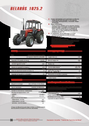 Tracteurs 4WD Belarus 1025.2