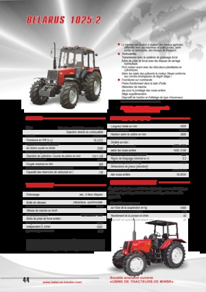 Tracteurs 4WD Belarus 1025.2