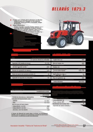 Tracteurs 4WD Belarus 1025.3