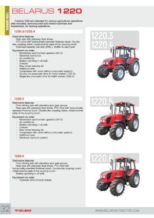Tracteurs 4WD Belarus 1220.3