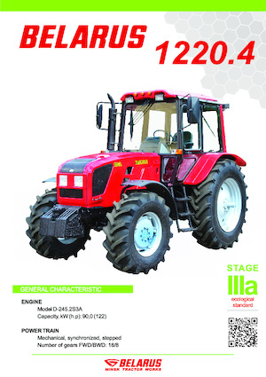 Tracteurs 4WD Belarus 1220.4