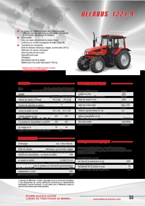 Tracteurs 4WD Belarus 1221.4