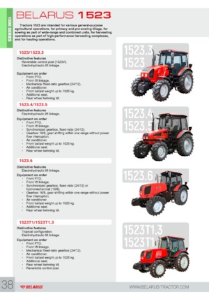 Tracteurs 4WD Belarus 1523.4