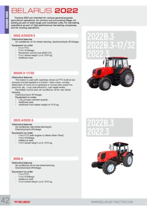 Tracteurs 4WD Belarus 2022.4