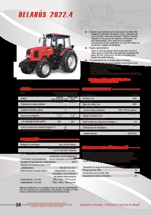 Tracteurs 4WD Belarus 2022.4