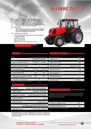 Tracteurs 4WD Belarus 2022.4