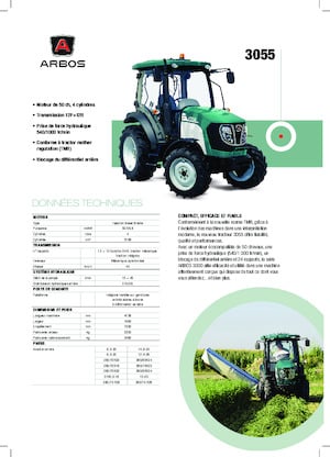 Tracteurs 4WD Arbos 3055