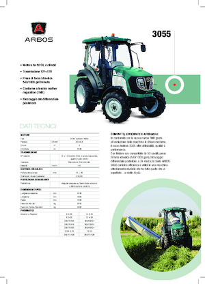 Tracteurs 4WD Arbos 3055