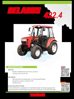 Tracteurs 4WD Belarus 422.4