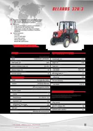 Tracteurs 4WD Belarus 422