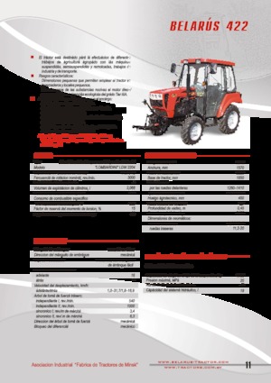Tracteurs 4WD Belarus 422