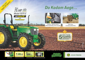 Tracteurs 4WD John Deere 5075 TREM-III
