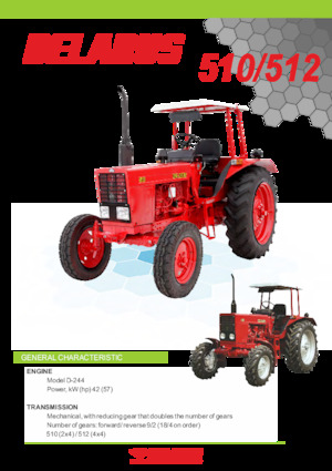Tracteurs 4WD Belarus 512
