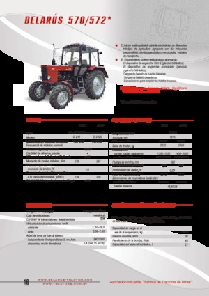 Tracteurs 4WD Belarus 572