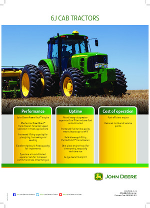 Tracteurs 4WD John Deere 6150J