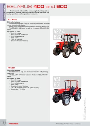 Tracteurs 4WD Belarus 622